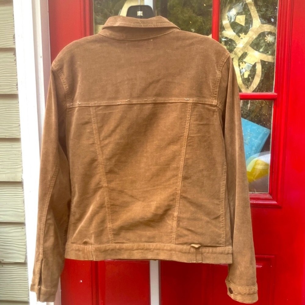NYDJ Not Your Daughter’s Jeans Brown Tan Corduroy Jacket Size Small Pockets - Picture 8 of 9